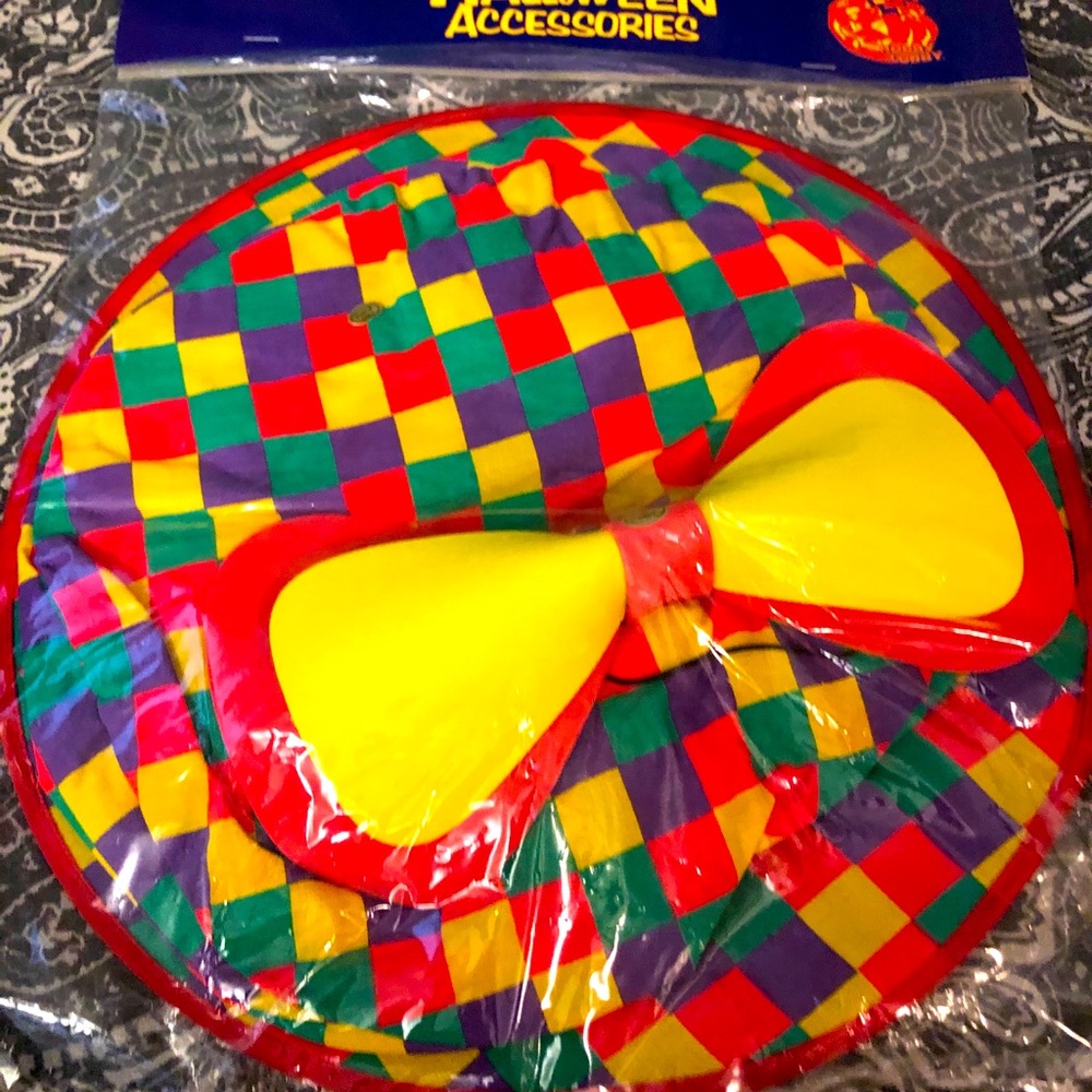 Clown hat and bow tie